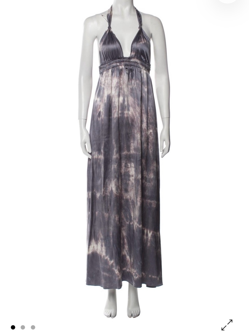 LoveShackFancy tie die maxi dress